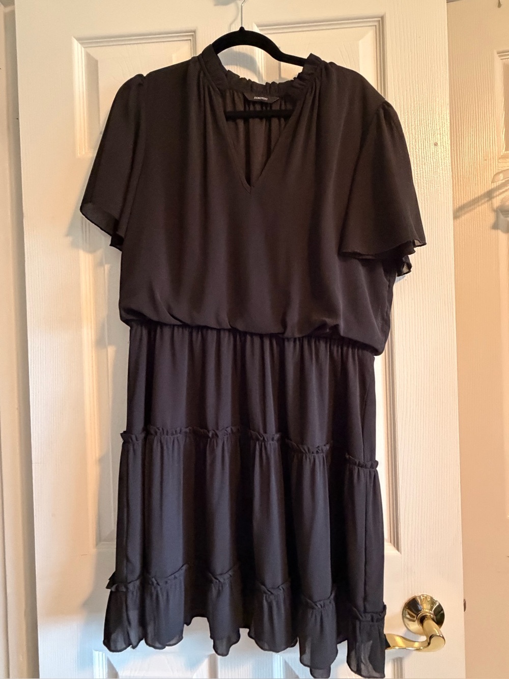 Flouncy black dress